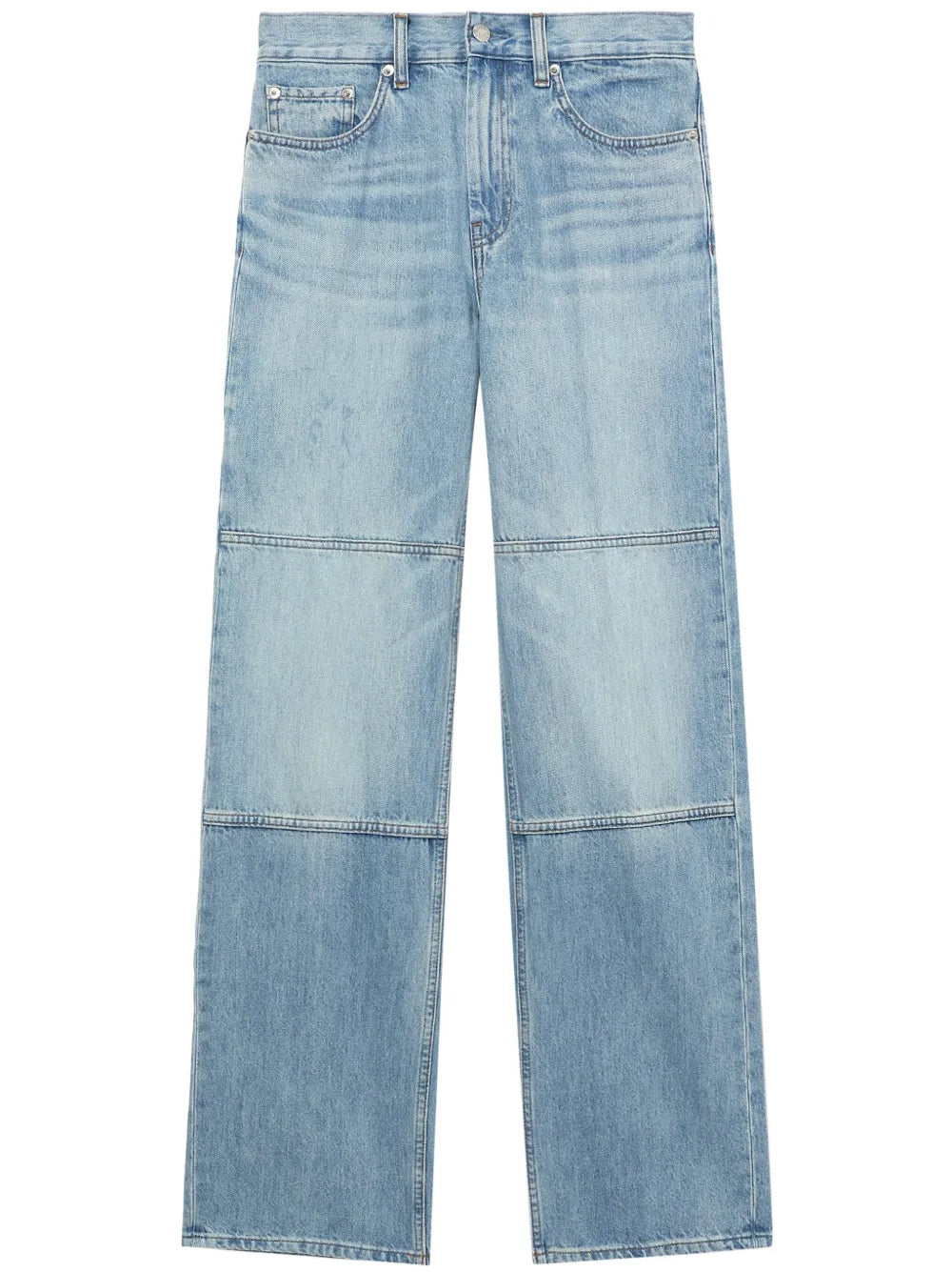 Straight-Leg Panelled Jeans