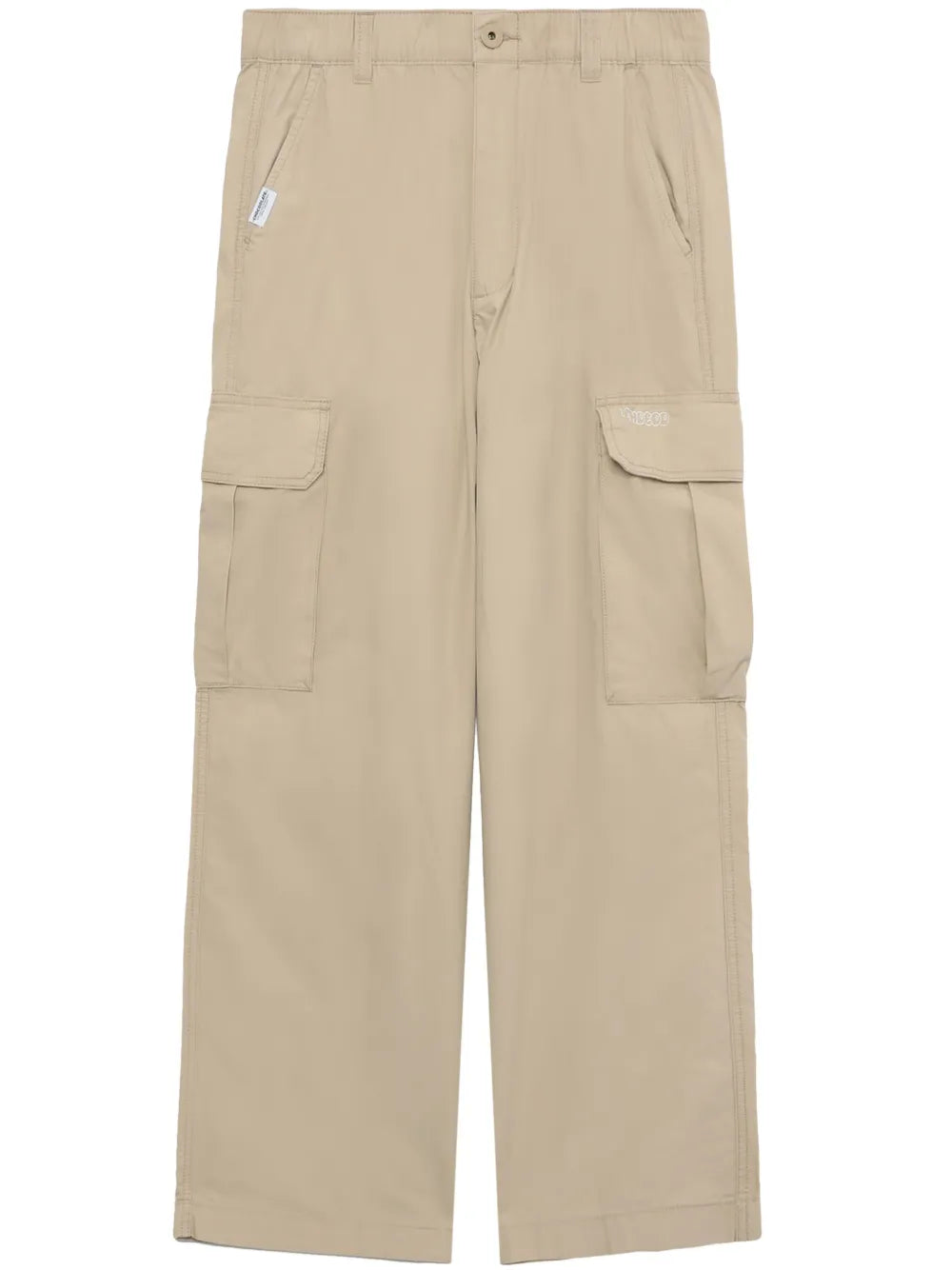 Wide-Leg Cotton Cargo Trousers