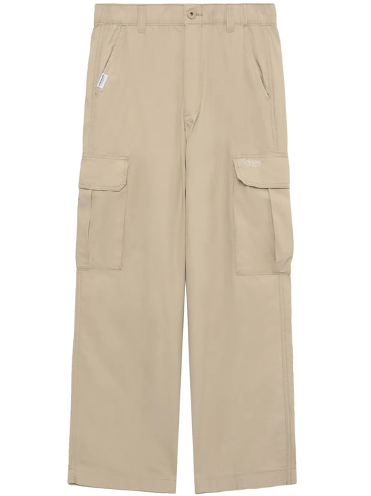 Wide-Leg Cotton Cargo Trousers