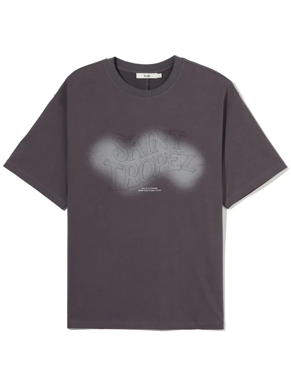 Text-Embossed Cut-Out T-Shirt