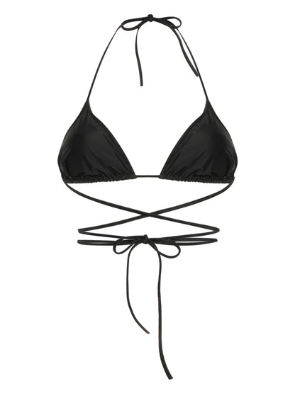 Rhinestone-Embellished Bikini Top