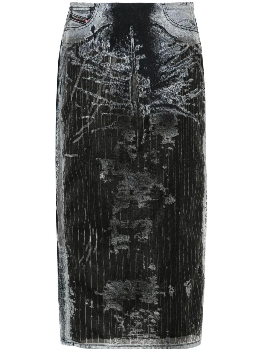 De-Pra-Fse1 Denim Midi Skirt