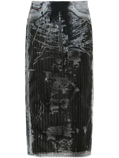 De-Pra-Fse1 Denim Midi Skirt