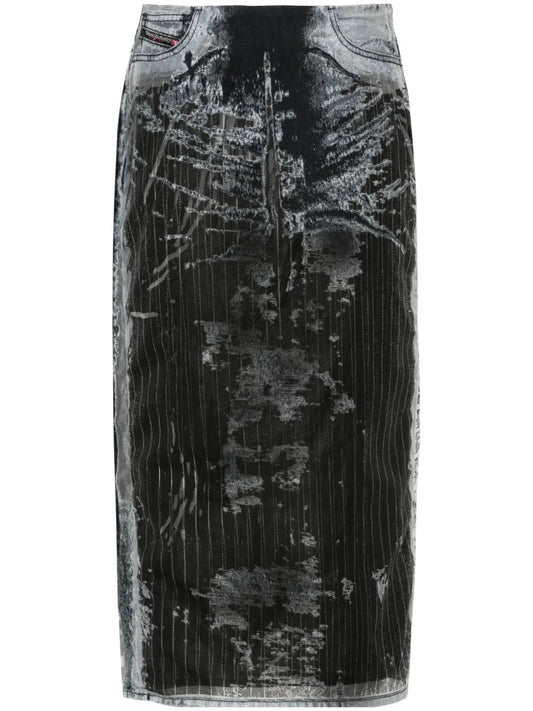 De-Pra-Fse1 Denim Midi Skirt