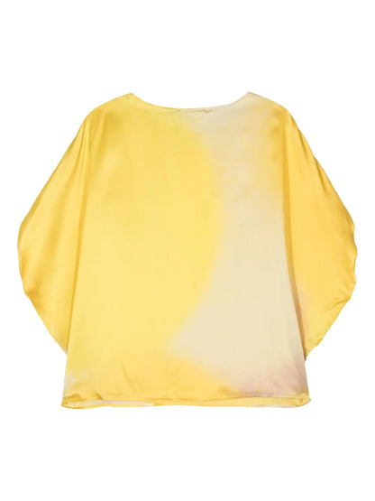 Iris Ombré-Effect Silk Blouse
