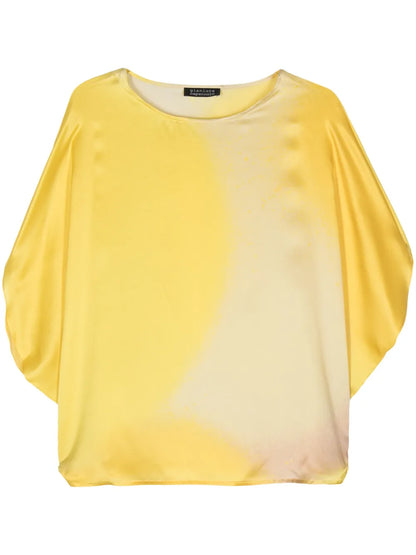 Iris Ombré-Effect Silk Blouse