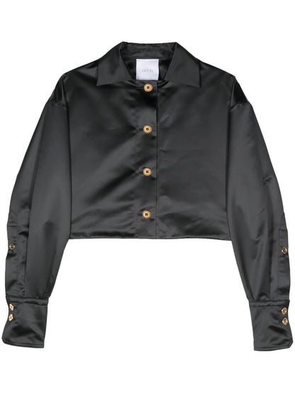 Satin Cropped Jacket