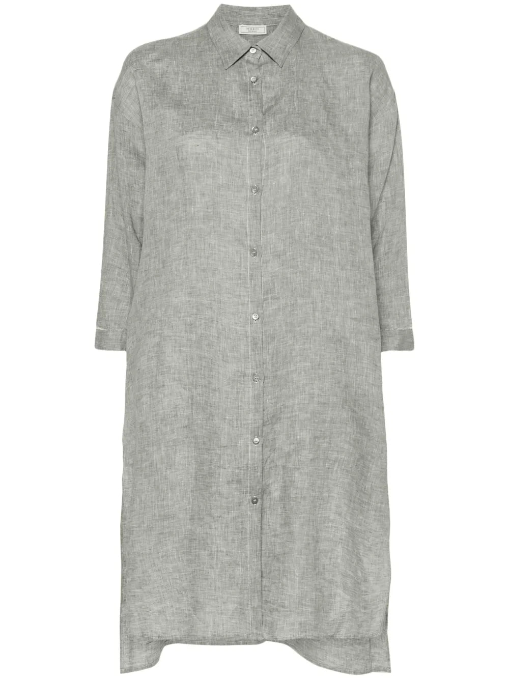 Bead-Detail Linen Shirt