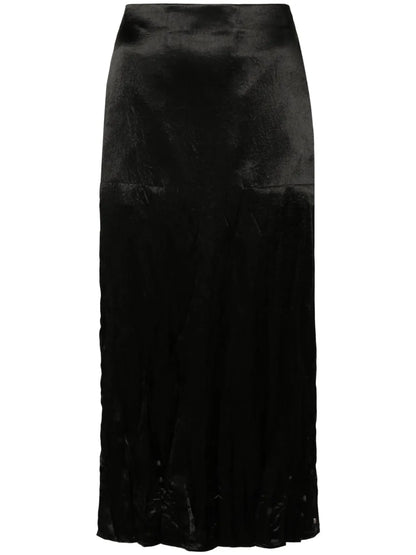 Satin Midi Skirt