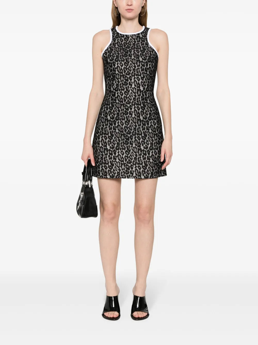 Corded-Lace Mini Dress