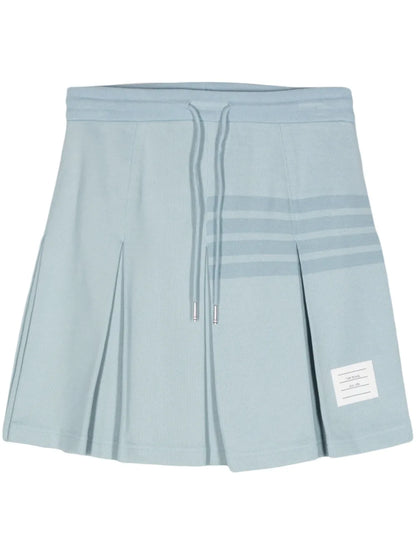 4-Bar Knitted Pleated Skirt