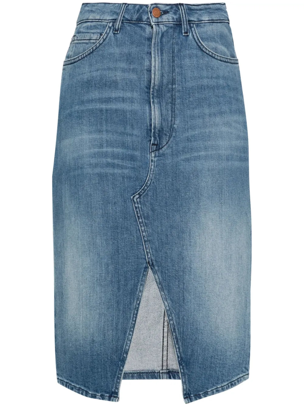 Elizabella Denim Midi Skirt