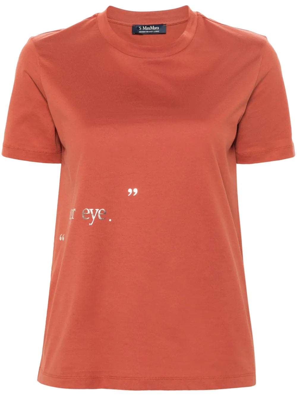 Slogan-Print Cotton T-Shirt