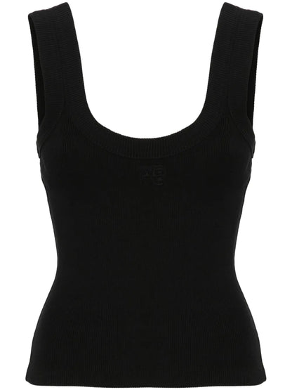 Embossed-Logo Tank Top