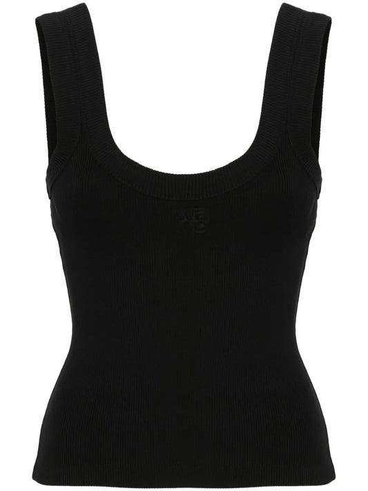 Embossed-Logo Tank Top