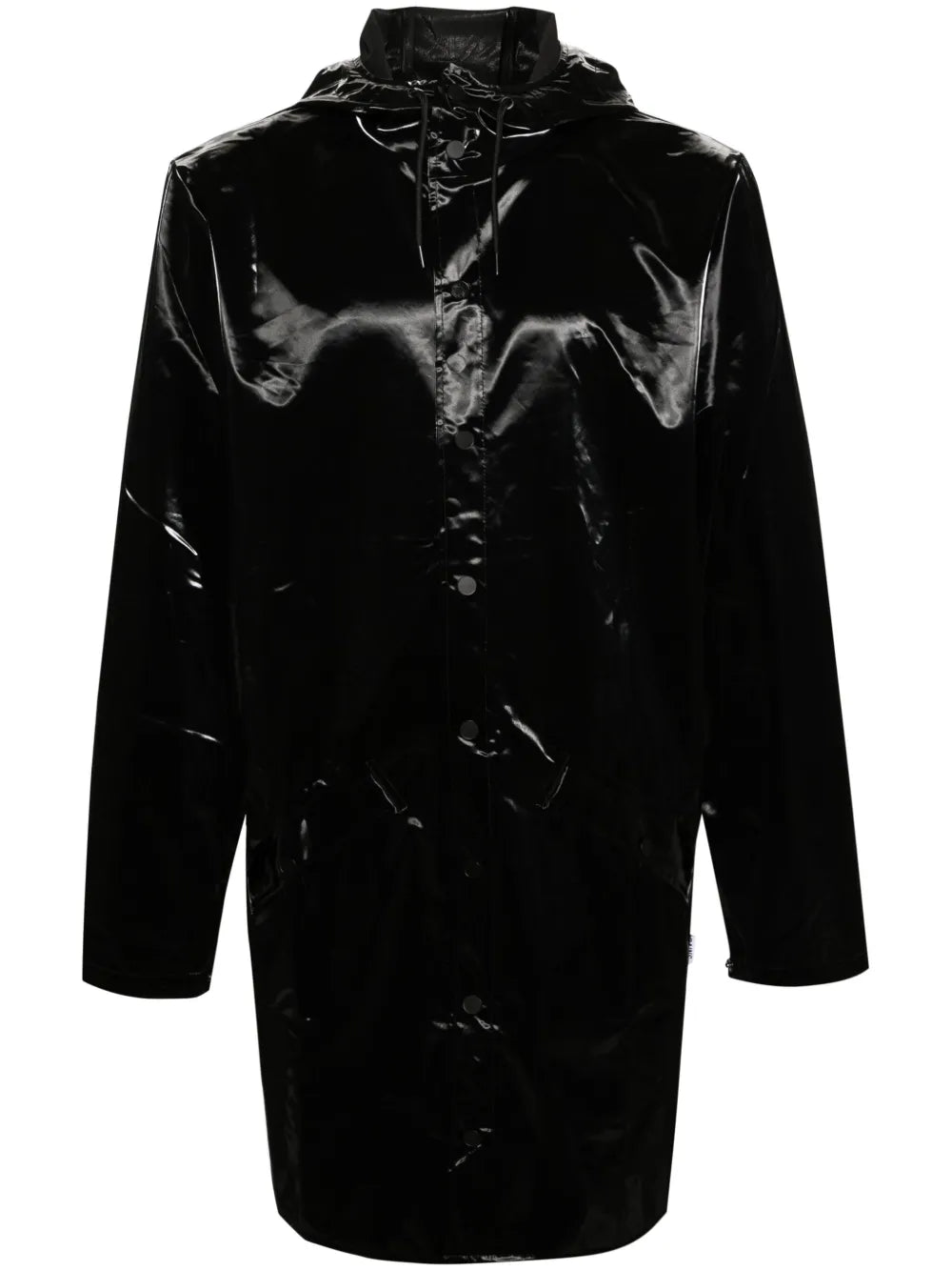Coated Hooded Parka Coat