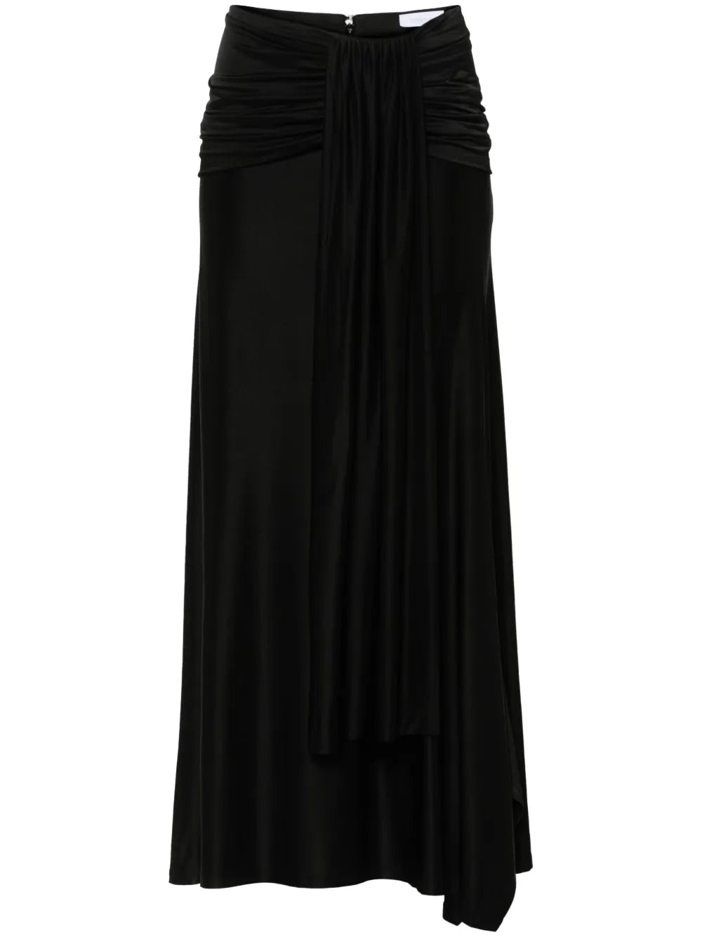 Drape-Detail Maxi Skirt