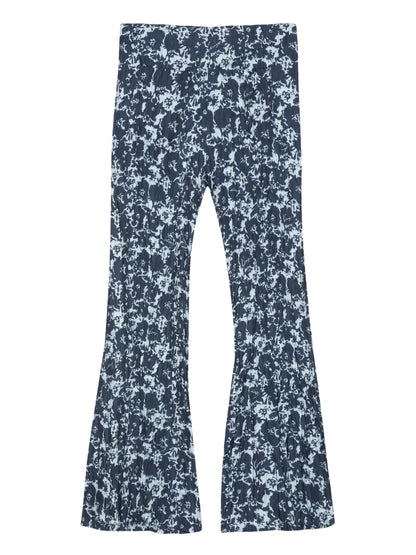Flower Camo Flared Trousers