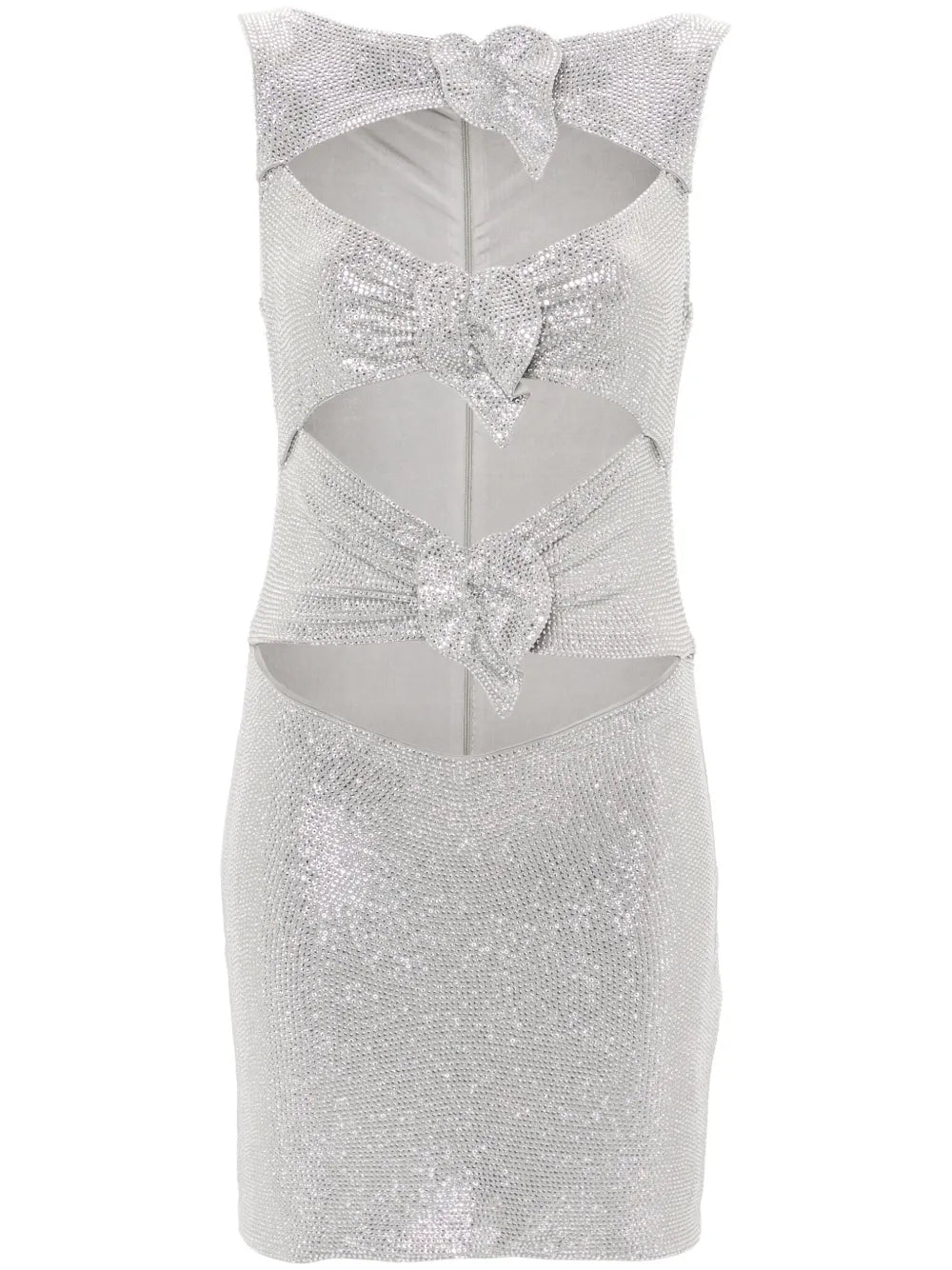 Rhinestone-Embellished Mini Dress