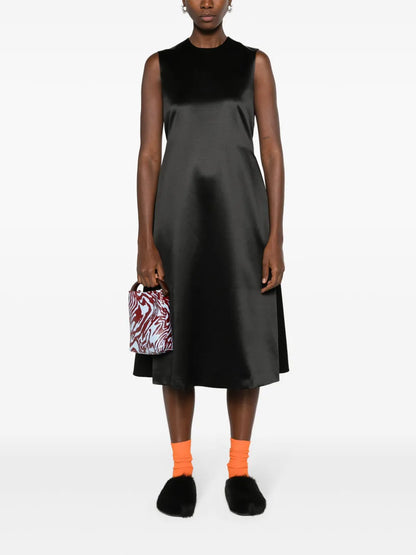 Sleeveless Silk-Blend Midi Dress