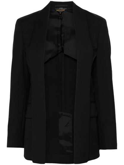 Shawl-Lapels Wool Blazer