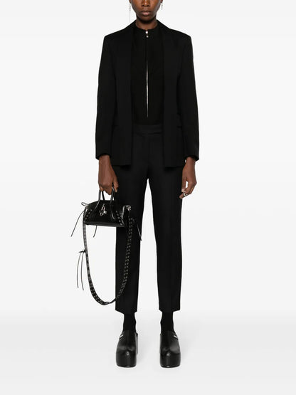 Shawl-Lapels Wool Blazer