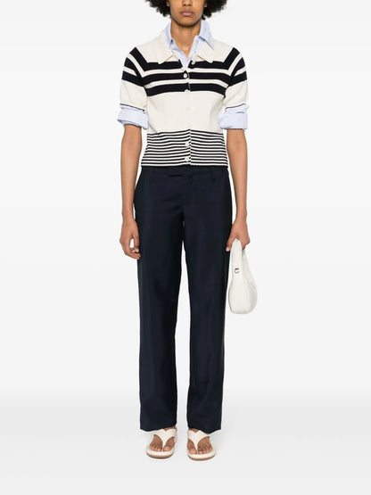 Straight-Leg Tailored Trousers