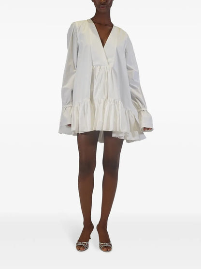 Thistle Ruffle Poplin Minidress