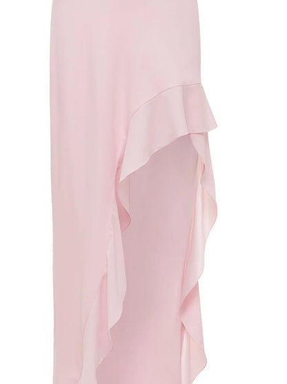 Daphne Asymmetric Charmeuse Gown