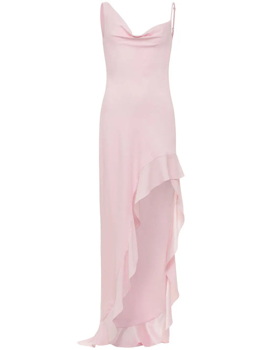 Daphne Asymmetric Charmeuse Gown