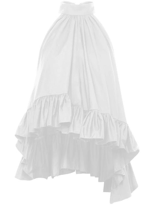 Plath Ruffled Cotton Blouse
