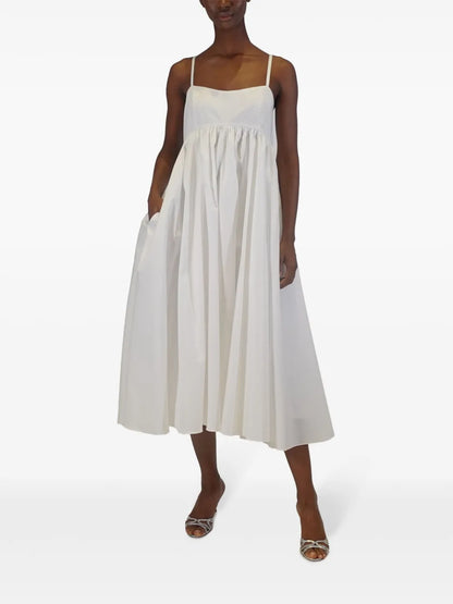 Rachel Poplin Midi Dress