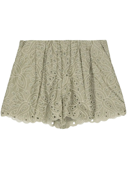 Broderie Anglaise Cotton Shorts