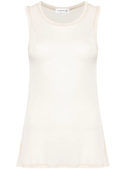Semi-Sheer Slub Tank Top