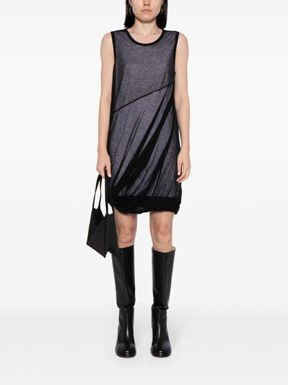 Bubble Sheer-Overlay Dress