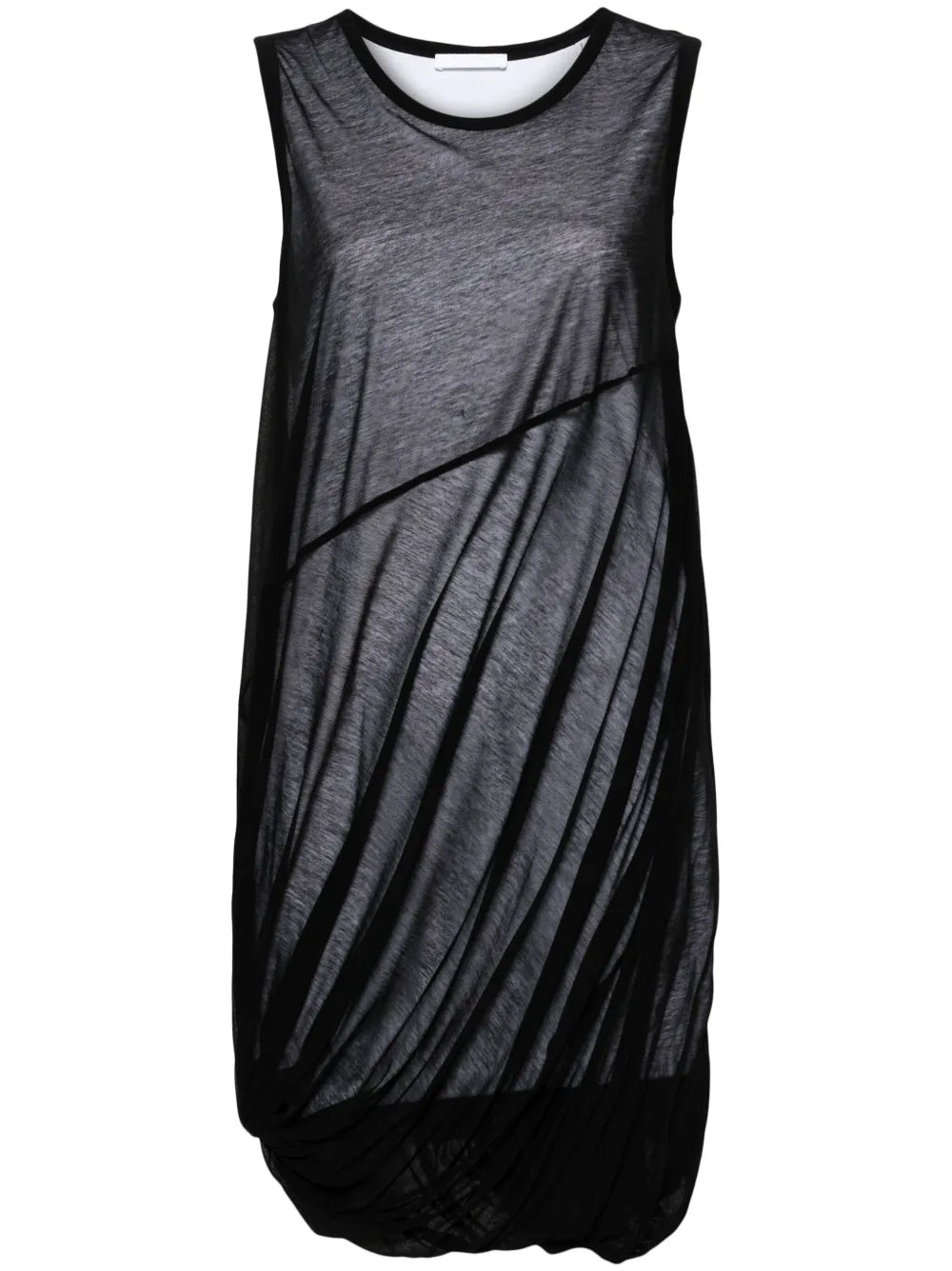 Bubble Sheer-Overlay Dress