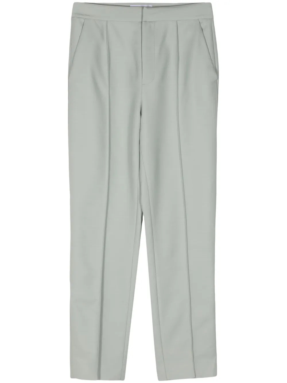 Pleat-Detail Tapered Trousers