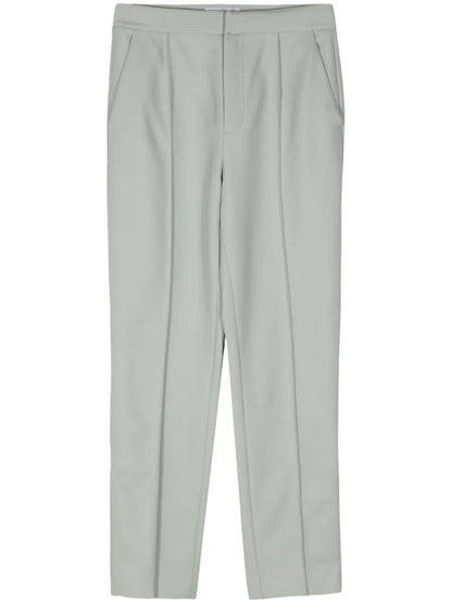 Pleat-Detail Tapered Trousers