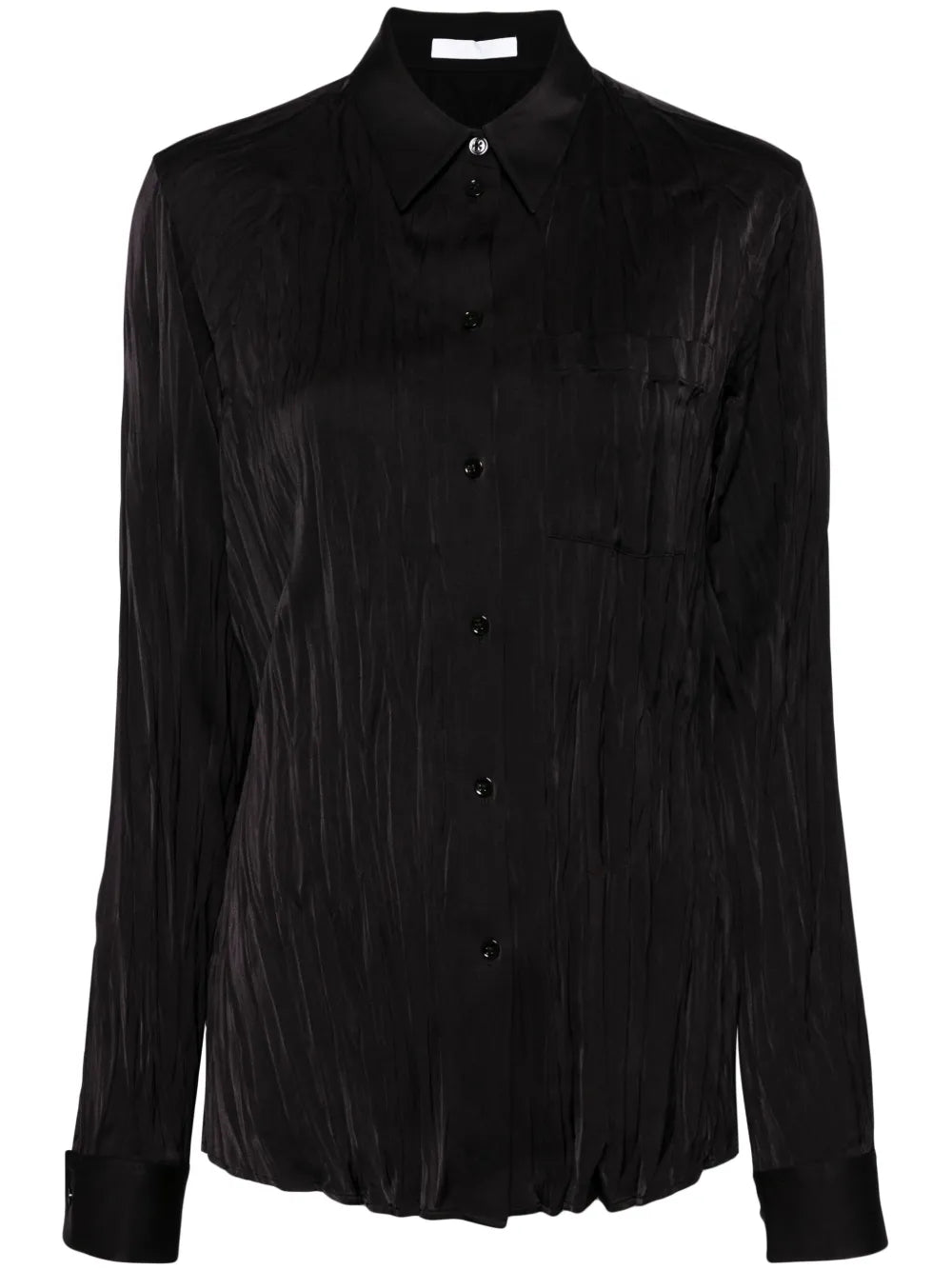 Crinkled Satin Shirt