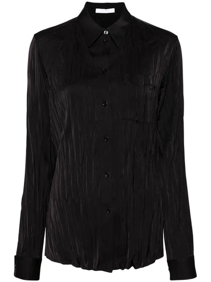Crinkled Satin Shirt