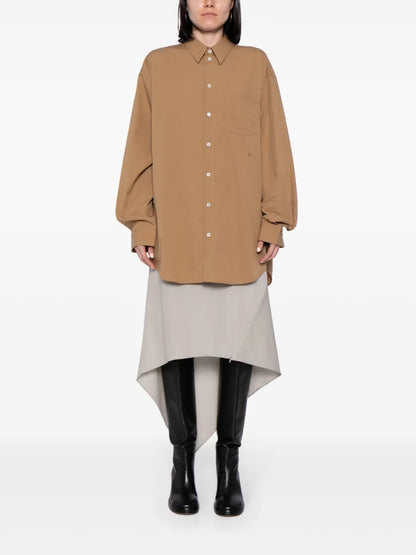Logo-Embroidered Cotton Shirt