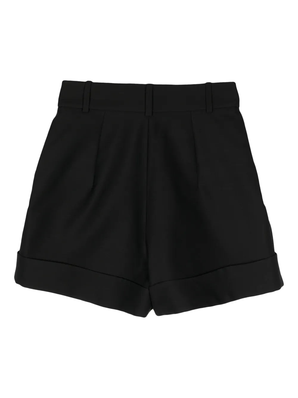 High-Rise Virgin Wool-Blend Shorts