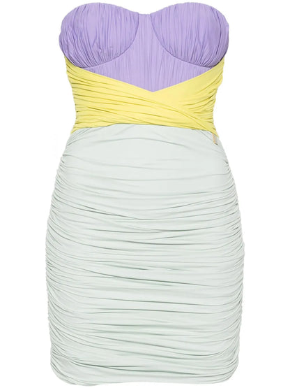 Draped Jersey Mini Dress