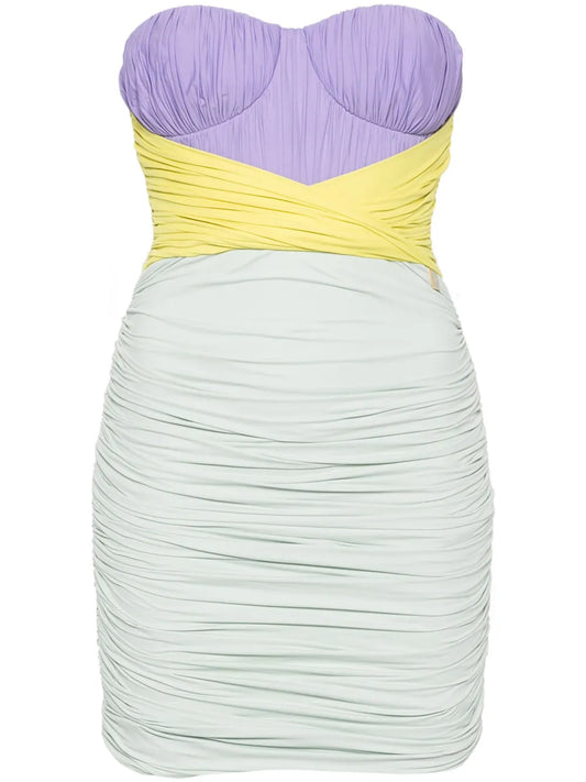 Draped Jersey Mini Dress