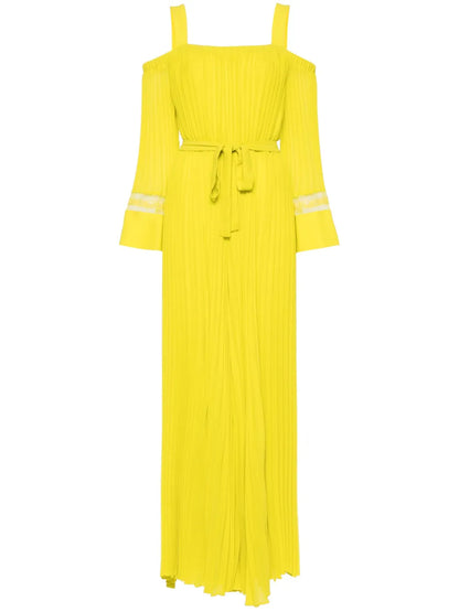 Pleated Georgette-Crepe Jumpsuit