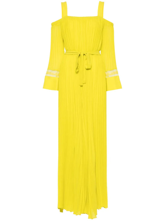 Pleated Georgette-Crepe Jumpsuit