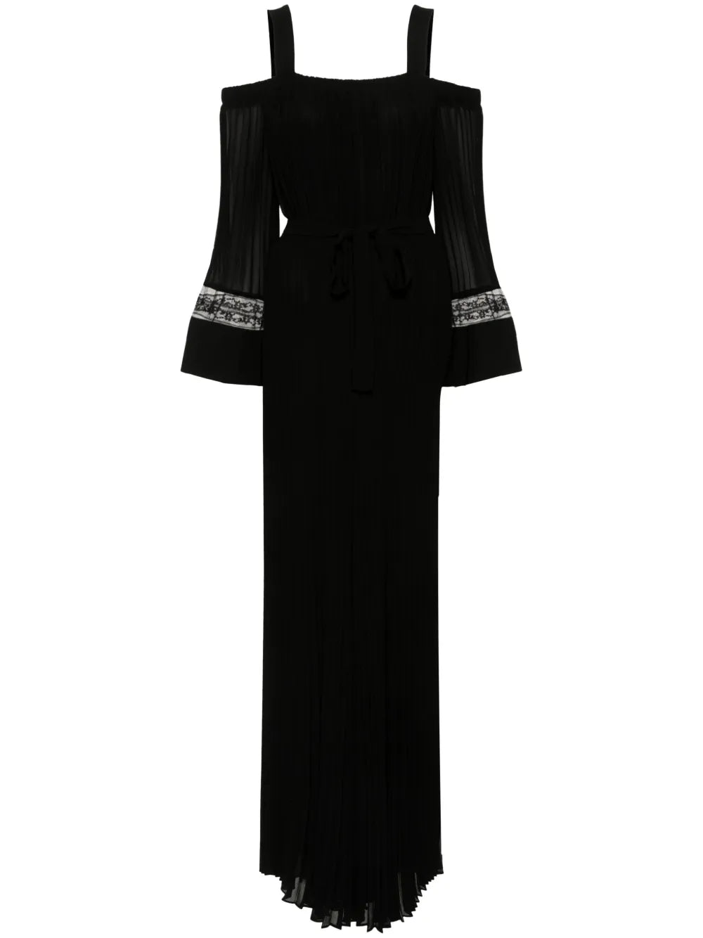 Pleated Georgette-Crepe Jumpsuit