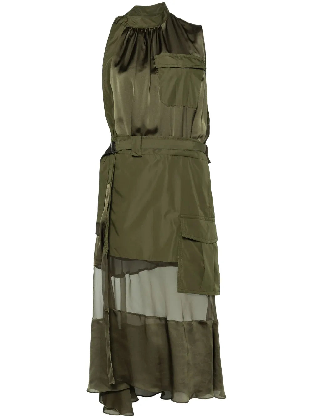Panelled-Design Dress