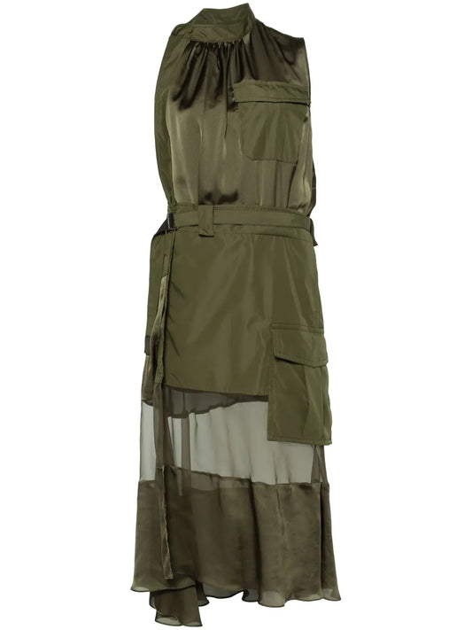 Panelled-Design Dress