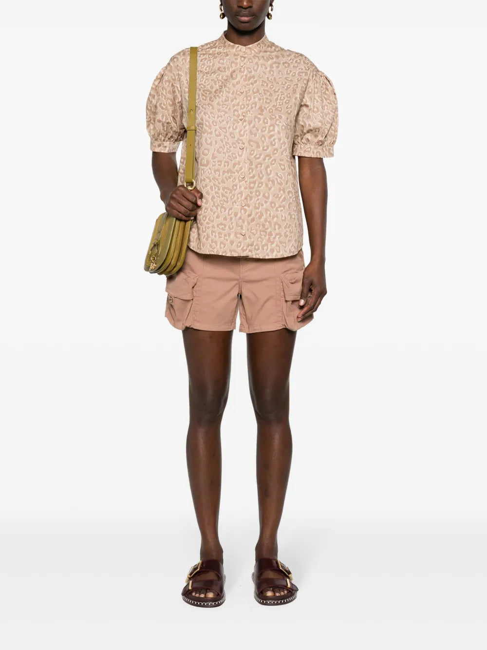 Animal-Print Cotton Shirt
